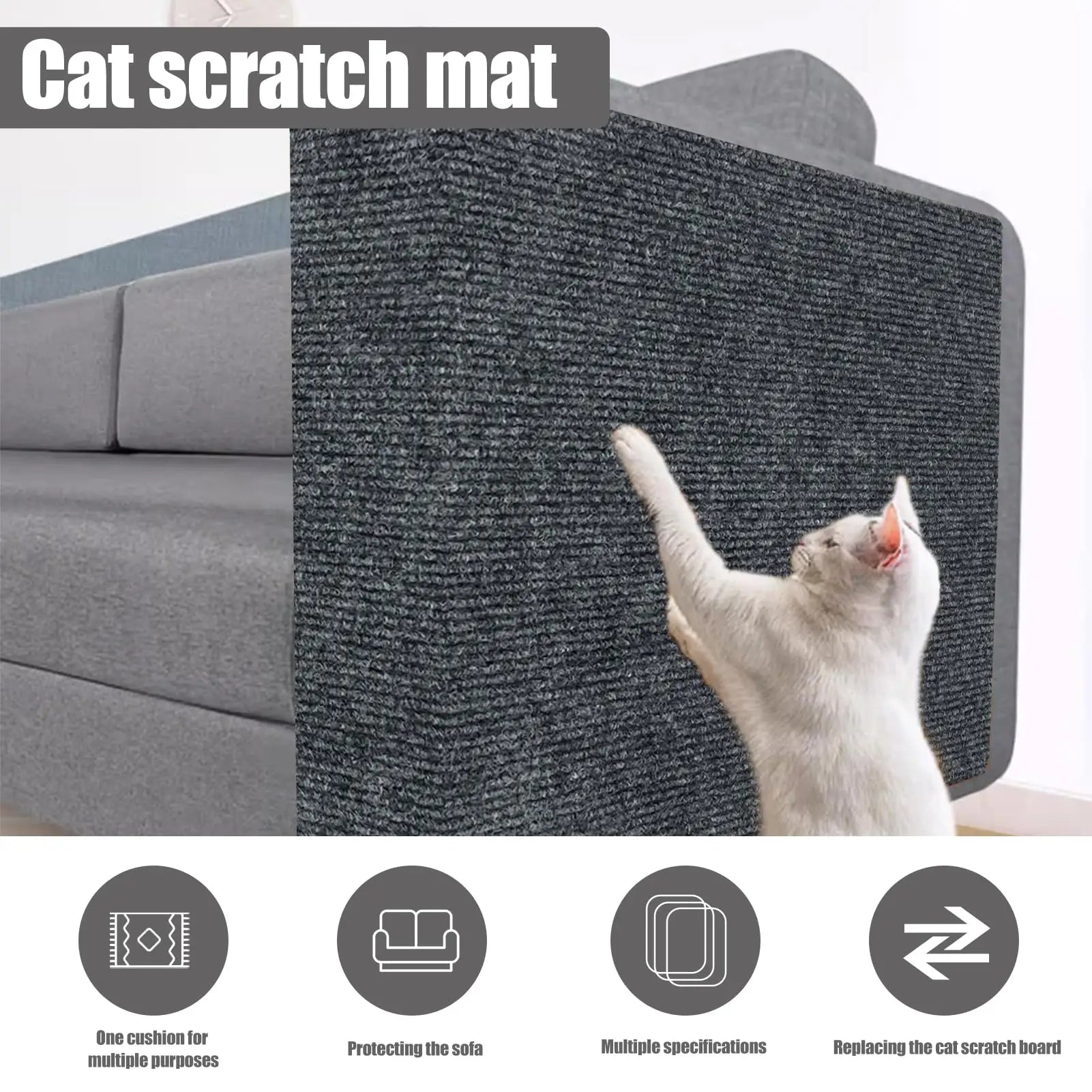 Anti Cat Scratch Mat Trimmable