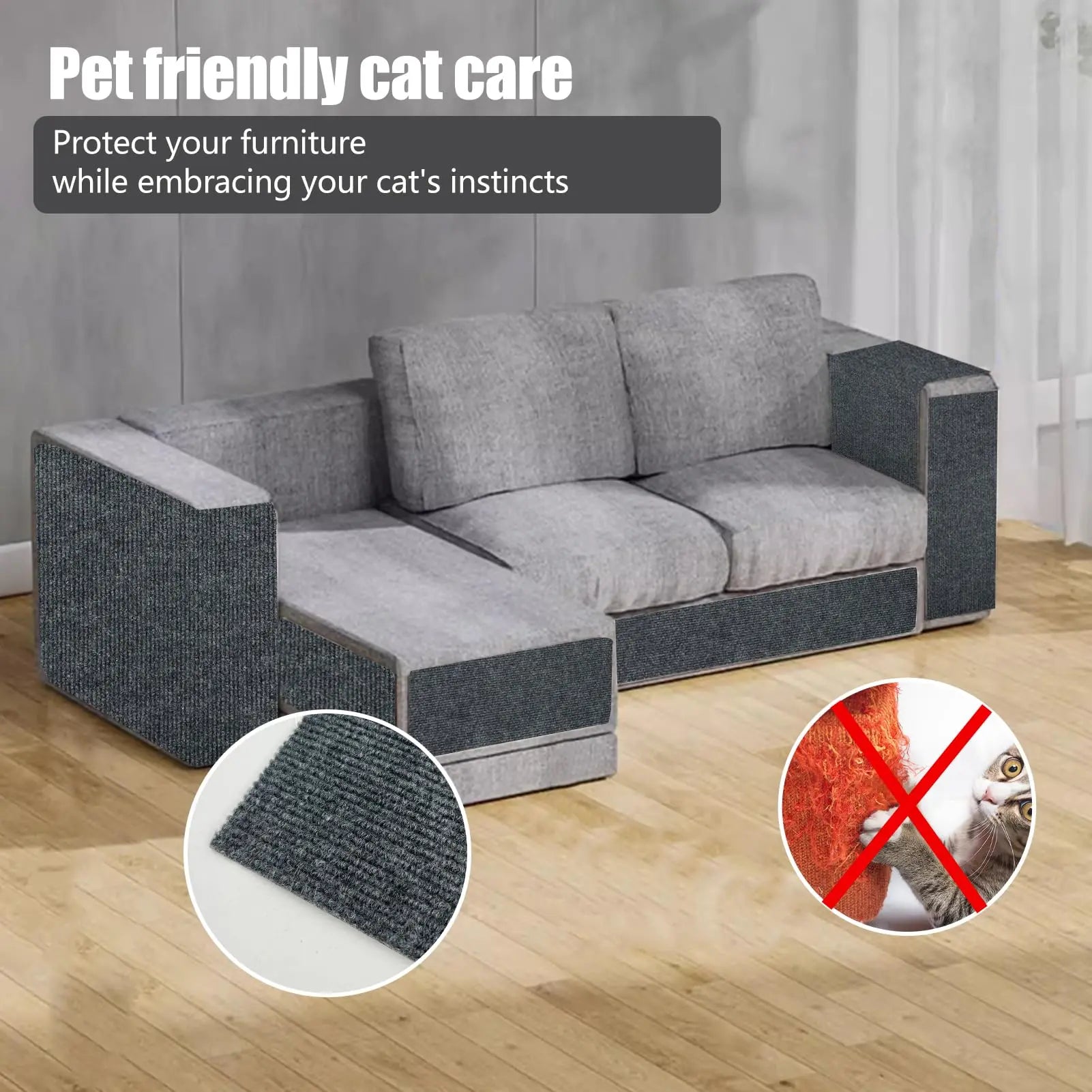 Anti Cat Scratch Mat Trimmable
